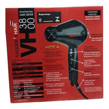 Imagem de Secador De Cabelo Profissional Valerie`s Hair Vh3800 - 2600w