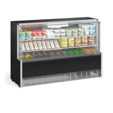 Imagem de Vitrine Refrigerada Ar Forçado Gelopar175 cm Preto 220V GPFA-175R