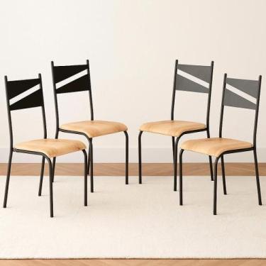 Imagem de Kit 4 Cadeiras de Cozinha Sala Jantar Varanda Sala de Estar Epoxi 543.