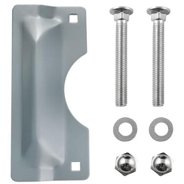 Imagem de CHENJIN Capa protetora de placa protetora de fechadura de porta de 7 x 18 cm dispositivo de segurança trava de aço para loja de escritório em casa