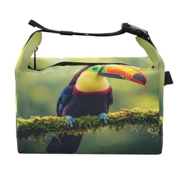 Imagem de STAYTOP Lancheira Pretty Toucan com fivela de alça, lancheira isolada para meninos e meninas, lancheira térmica para trabalho escolar