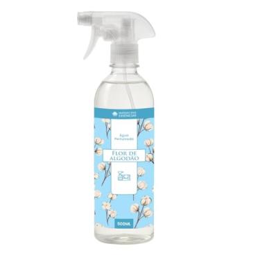 Imagem de Água Perfumada Flor de Algodão 500ml – Spray para Tecidos, Roupas e Cortinas com Fragrância Suave, Limpa e Duradoura, Império das Essências