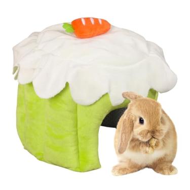 Imagem de Casa de Hamster - Ninho Suspenso Sem Fundo em Forma de Bolo,Cama para Chinchila | Para Pequenos Animais Coelho Furão Gerbil Esquilo-Voador Inverno Dormir Brincar Gaiola