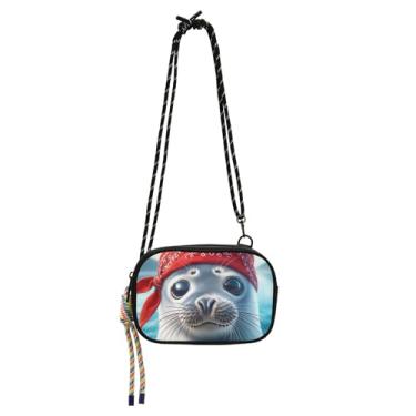 Imagem de TSENQUE Bolsas femininas transversais pequenas bolsas de ombro bolsas femininas para telefone com alça linda estampa animal