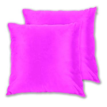 Imagem de Joitme Conjunto de 2 capas de almofadas rosa fúcsia magenta, capas de almofada decorativas para sofá, 40 x 40 cm, 2 peças