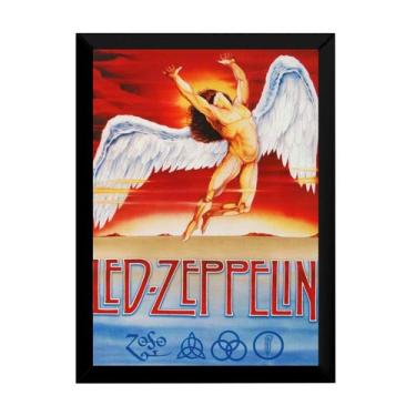 Imagem de Quadro Led Zeppelin Banda Rock Poster Moldurado