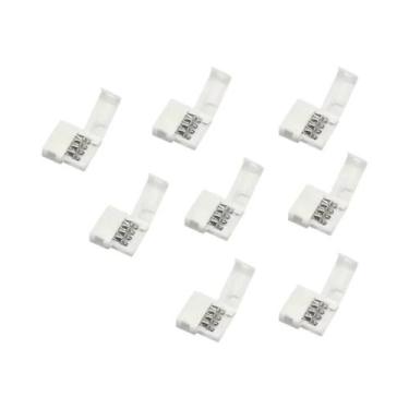 Imagem de Conectores De Fita LED 8mm 10mm 10 Peças 2 Pinos 4 Pinos 3528 5050 RGB