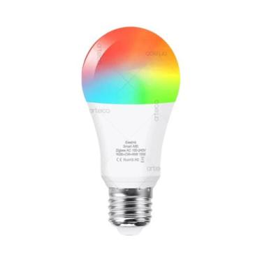 Imagem de Lâmpada LED Inteligente WiFi E27 E14 GU10 Regulável RGB CW Funciona Co