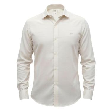 Imagem de Camisa Ogochi ML Branco Casual Slim Flame-Masculino