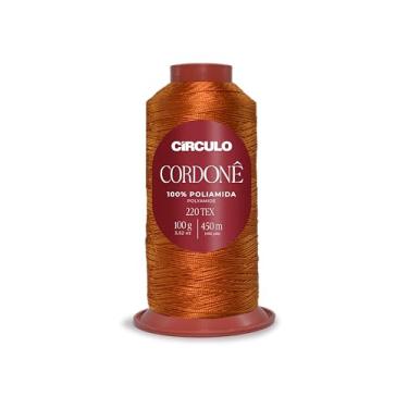 Imagem de Fio Cordone Poliamida Brilhante 450m 100g Cone Circulo Croche Decoracao Artesanato Cores (4159 - MIÇANGA)