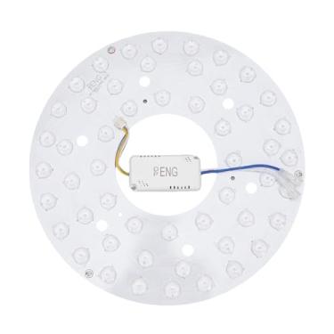 Imagem de Phefop Painel de Substituição de Luz de Ventilador de Teto 270mm Magnético 3CCT 3000K 4200K 6500K Regulável 24W LED Kit de Retrofit de Luz de Teto Com Substrato de Alumínio