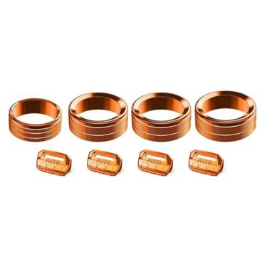 Imagem de 8 peças de capa de botão para Jeep Wrangler JL JLU 2018-2025 2026 e Gladiator JT 2020-2025 2026 acessórios, capa de botão de interruptor de janela JL volume rádio ar condicionado tampa do botão do