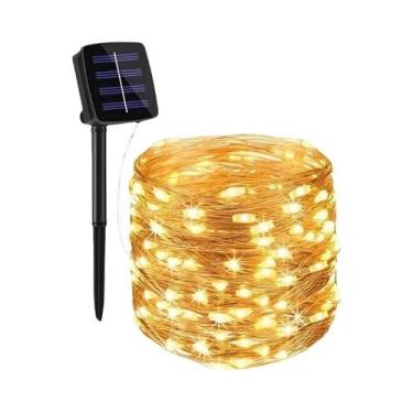 Imagem de Luzes De Fada Solares Para Exterior Com 8 Modos, Lâmpada De Fio De Cob