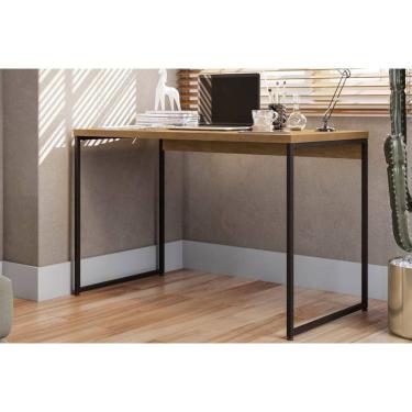 Imagem de Mesa de Escritório Secretária Industrial LI002 Canela/Preto Kappesberg