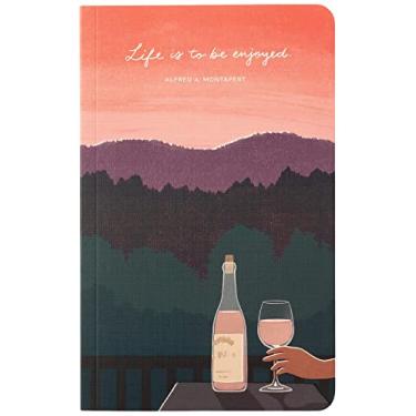 Imagem de Compendium Diário de capa mole – Life is to be enjoyed. – Um diário Write Now com 128 páginas pautadas, 12,7 cm L x 20,3 cm A