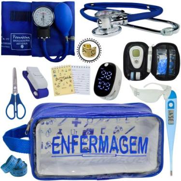 Imagem de Kit Enfermagem Aparelho Pressão Esteto Frete Grátis Promocao - Love Sa