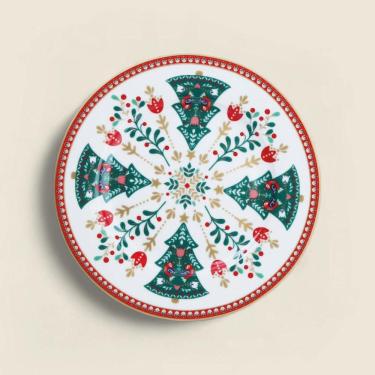 Imagem de Prato De Sobremesa Folk Joy Porcelana - Acasa