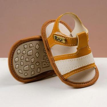 Imagem de sandalia masculina infantil recém nascido benne, Mostarda, 16