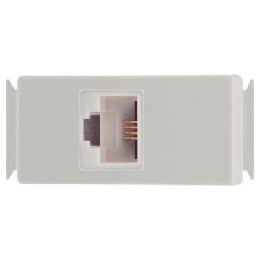 Imagem de Módulo para Tomada de Telefone RJ11 Aria Branco Tramontina