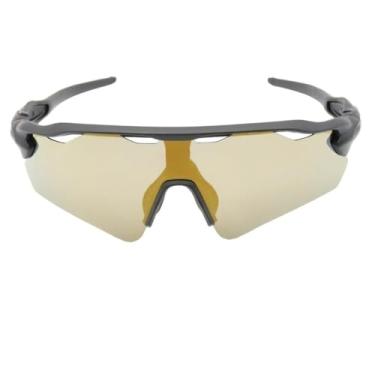 Imagem de Óculos De Sol Esportivo Ciclismo Proteção Kit Polarizado Original Baixa Pace Pedal Bike Beach Tennis Ftv Corrida UV400 Unissex - Modelo Race - Cacife Brand (Preto e Dourado)