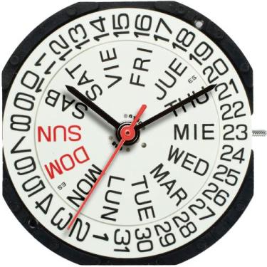 Imagem de Máquina para Relógio de Pulso Vx63e com Calendário Duplo - Rei Dos Est