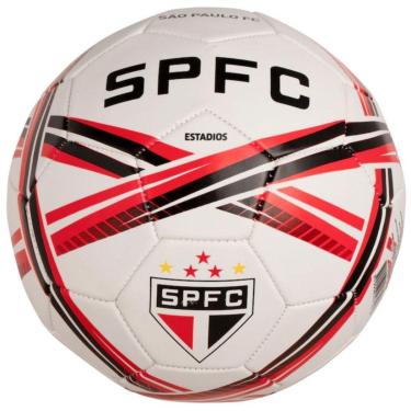 Imagem de Bola Futebol Campo Sportcom São Paulo Estádios 24 Branco-Unissex