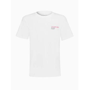 Imagem de Camiseta Infantil Calvin klein Boy Ck 1978 Address Branco-Masculino