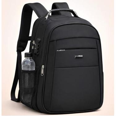 Imagem de Mochila Bolsa Notebook Masculina Feminina Reforçada com Cadeado Ideal 
