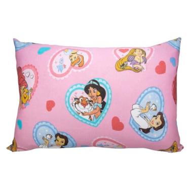 Imagem de Fronha Estampada Portallar Disney Princesas Play+ 100% Algodão Coração de Princesas