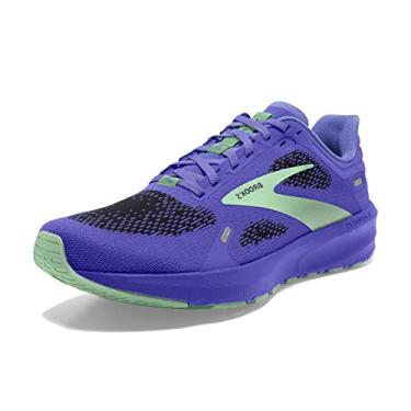 Imagem de Brooks Tênis de corrida feminino Launch 9 Neutral, Íris azul/ébano/verde, 9
