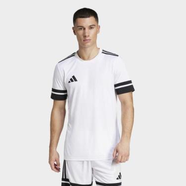 Imagem de Camiseta Adidas Squadra 25 Masculina, Branco, G
