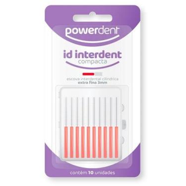Imagem de Escova interdental powerdent cilindrica extra fina 3mm vermelha - powe