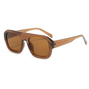 Imagem de Óculos de Sol UV400 - Armação Grande com Estampa de Leopardo e Lentes Degradê para Homens e Mulheres, Ideais para Esportes, Corrida, Ciclismo e Atividades ao Ar Livre, na cor marrom.