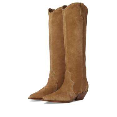 Imagem de Marc Fisher LTD Bota de cano alto feminina Ander, Camurça natural média 102, 37