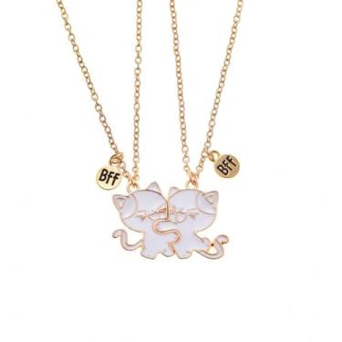 Imagem de HANRESHE Colar de gato bff para 2