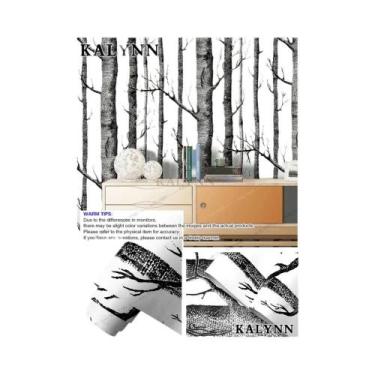 Imagem de Papel De Parede Floral Verde Autoadesivo Em Vinil Para Decoração De Sa