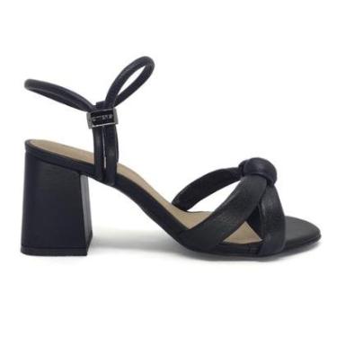 Imagem de Sandália Bottero Salto Grosso Médio Couro Calce Fácil 362518-Feminino