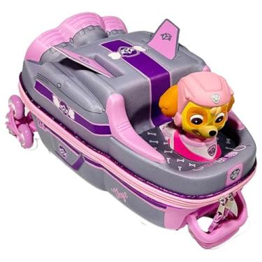 Imagem de Mochila Infantil Patrulha Canina com Rodinha Tripla 3D em EVA – Resistente, Leve e Ideal para Escola e Viagens MAX TOY