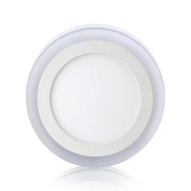 Imagem de Painel Led Elgin Redondo De Sobrepor 12+6W Dual Color 3 Em 1