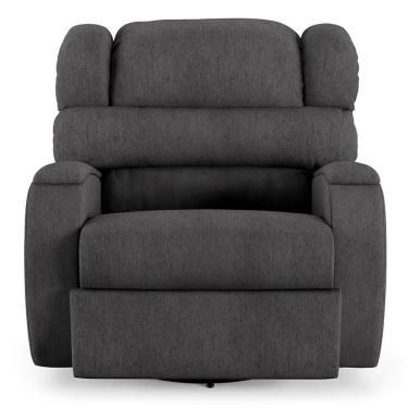 Imagem de Poltrona do Papai Sala de Cinema Reclinável Kylie Glider Manual Giratória Linho Chumbo G23