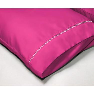 Imagem de Lençol Cama Casal Queen 400 fios Micropercal 03 Peças Ponto Palito - R