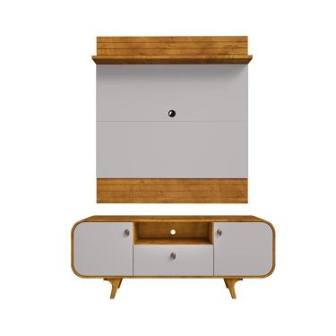 Imagem de Jogo Painel E Rack Lapa Naturalle Off White