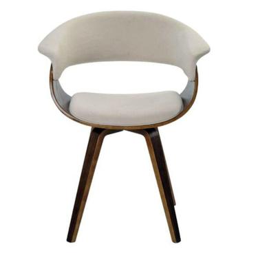 Imagem de Cadeira Betina Base Giratória - Creme