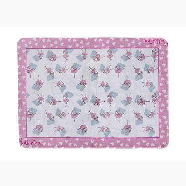 Imagem de Tapete Estampado Antiderrapante 1,40m X 1,00m 1 Peça Ballerina Juvenil 100% Poliéster.