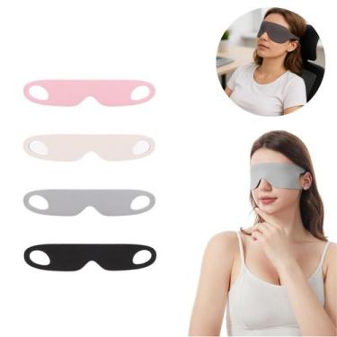 Imagem de 1 Uni Mascara Tapa Olho De Dormir Confortável Descanso Para Olhos Blac