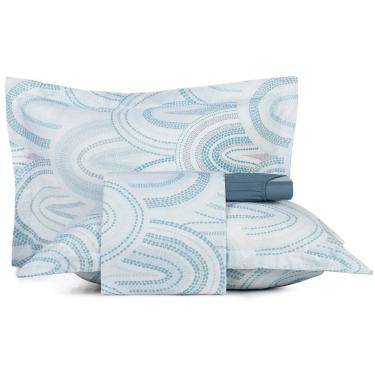 Imagem de Jogo de Cama Altenburg Arco Ta 4 Peças Queen Azul