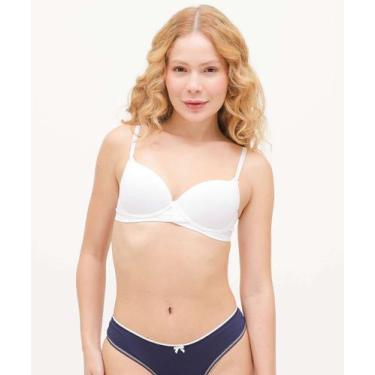 Imagem de Sutiã Com Base Com Bojo Marisa-28051, 40, Branco