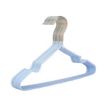 Imagem de Cabides De Metal Antiderrapantes Com Revestimento De Borracha Para Beb