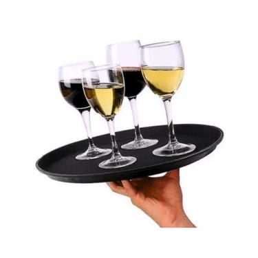 Imagem de Bandeja Redonda Antiderrapante Garçom 40cm Bar Restaurante - N.varieda