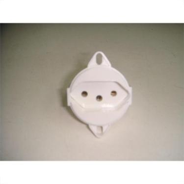 Imagem de Tomada Para Piso Tramontina 2 Polos +Terra 10A Branca, Branco